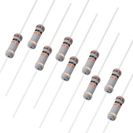 uxcell 100Pcs 10K Ohm Resistor, 1W 5% Tolerance Carbon Film Resistors, 4 Bands for DIY Electronic Projects and Experiments