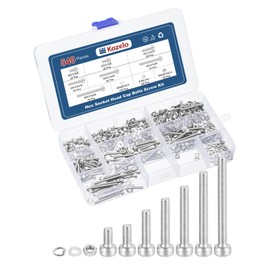 Kozelo 540pcs M3 Socket Head Cap Screws Bolts Nuts Assortment Kit - [M3x6/8/12/16/20/25/30mm] 304 Stainless Steel Allen Socket Drive for 3D Printer