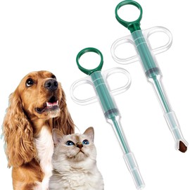 2PCS Pet Pill Plunger Popper ,cat pill popper,cat tablet dispenser. Reusable pill popper for cats. Soft-tipped green pill plungers designed for safe. Easy medication administration to cats and dogs.