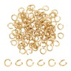 HOBBIESAY Pack of 100 Golden Jump Rings 2.3 mm Open