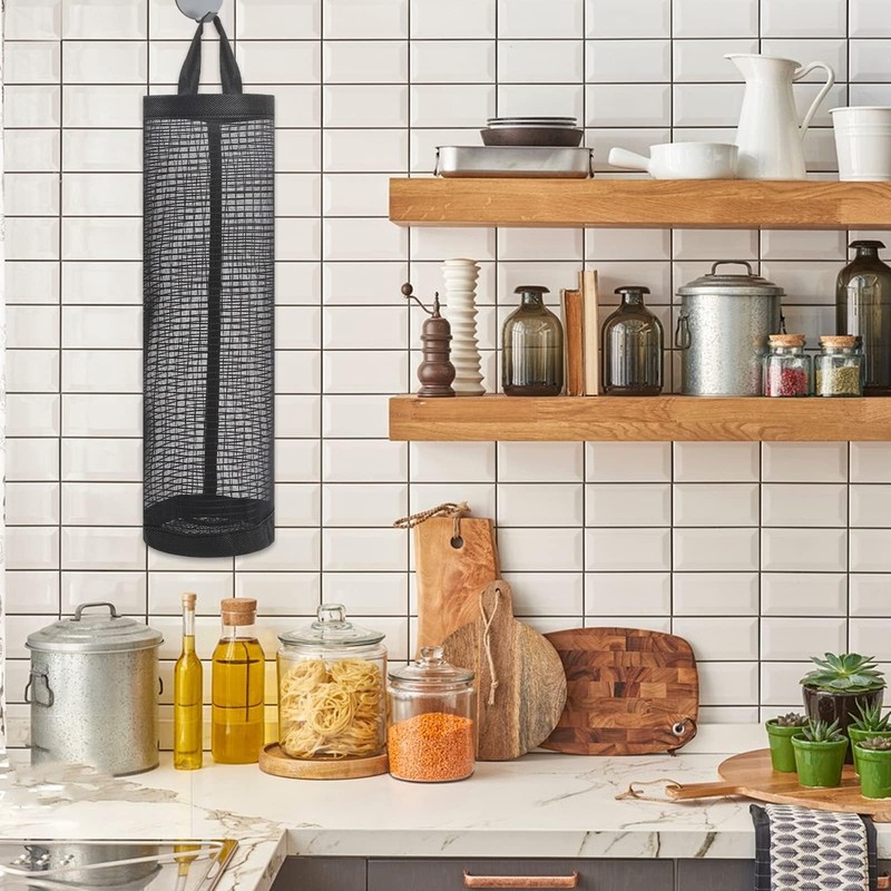 ZPLASK 2 Pcs Plastic Bag Holder, Carrier Bag Storage with