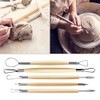 46 Pcs Pottery Tools Clay Sculpting Tool Set with 48