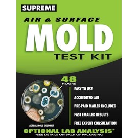 Supreme - DIY Mold Test Kit for Home Air Quality - Air and Surface Mold Testing - Pre-Paid Return Mailer and Expert Mold Consultation - Optional Lab Analysis