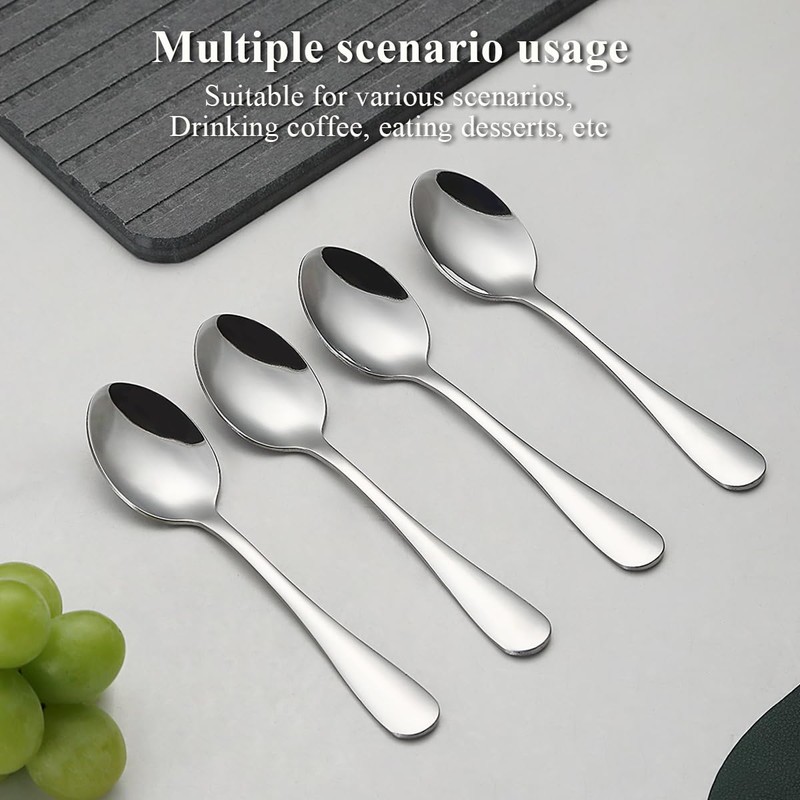 Evanda Tea Spoon, 12 x 14 cm, Stainless Steel Coffee