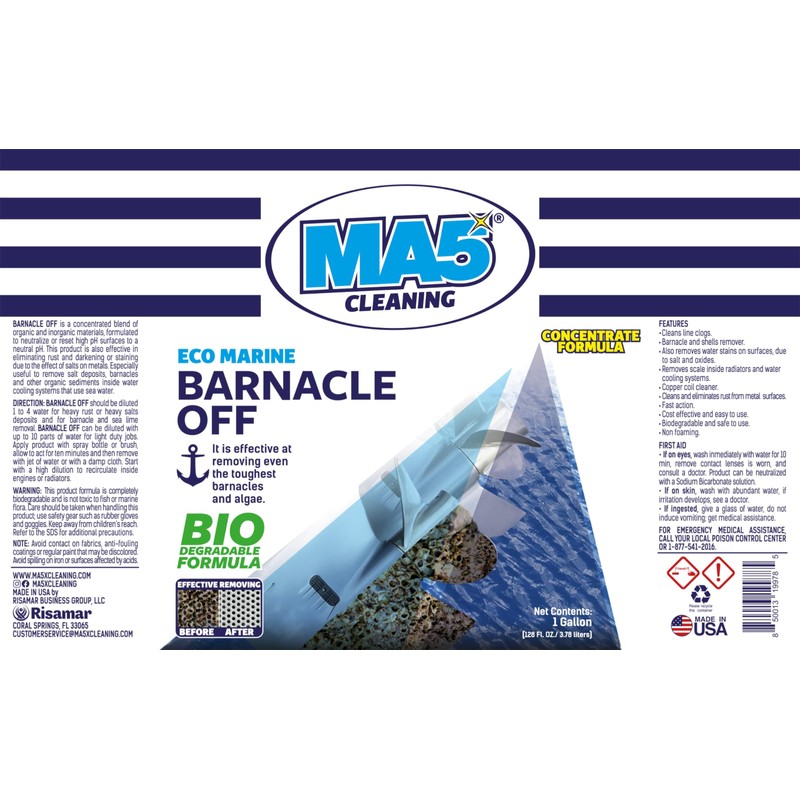 MA5x Eco-marine Barnacle Off | Barnacle Buster Remover and Cleaner