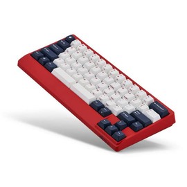 Leopold FC650MDS White Blue Star PD 65% Double Shot PBT Mechanical Keyboard Cherry MX Red