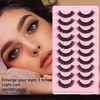 False Eyelashes, 10 Pairs, Reusable, Natural Look