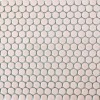 district II Light Pink Penny Round Mosaic Tile For Wall