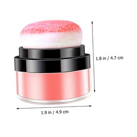 BIUDECO 2pcs Body Shimmer Cushion Blush Powder for Women Loose Powder Blush for Cheeks Unique Mushroom Design for Easy Application for Daily Use and Special Occasions