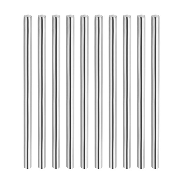 Rebower 304 Edelstahl Vollmaterial Rundstab, [für Durchschläge, verschiedene Wellen, DIY