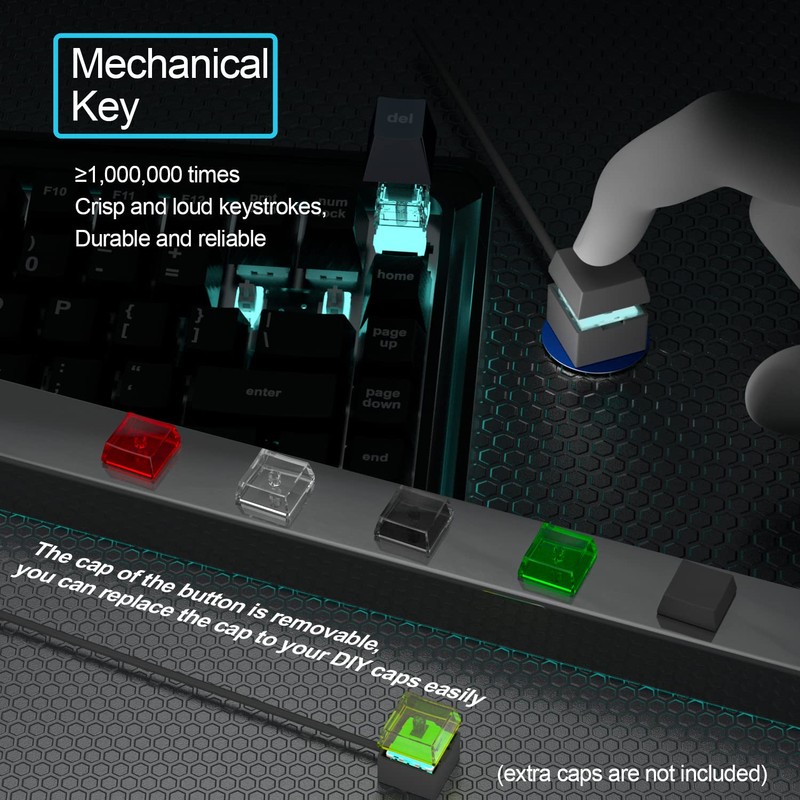 Desktop Computer PC Mechanical Power Switch: LED Power On/Off Button