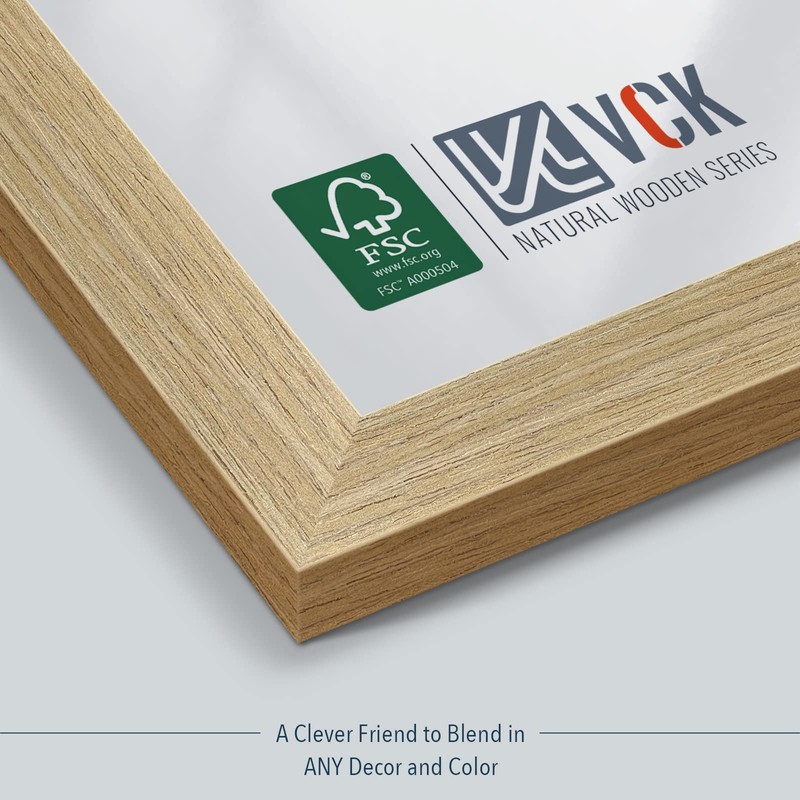 VCK 11x17 Poster Frame Set of 3 - Beige Oak,