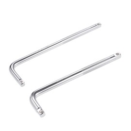 sourcing map 1/2" & 3/8" Drive Socket Breaker Set,L Shape Extension Bar Wrench, CR-V