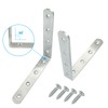 Waziaqoc 4PCS 6 x 6 Inch L Bracket, 150 x