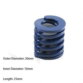 3D Printer Springs, Light Load, Compression Mold, Die OD: 20mm, Length: 25mm, for Compression, Heating, Bed Spring (Pack of 1)
