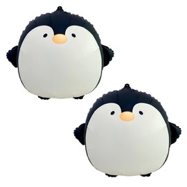 Balloons Penguins Pack of 2 Matte Penguins Balloons Children's Birthday Party Decoration for Boys Girls Birthday Decoration Animal Party Ice Cream Party Decoration