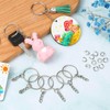 Paxcoo 50Pcs Keychains with Chain and 50 Pcs Jump Rings,