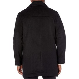 Adam Baker Men's (GROVER) 2879KAB Classic Fit Wool Blend Car Coat with Bib, Charcoal, 2XB