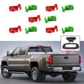 Tecledsn 5Pair Tailgate Handle Rod Clip, Left and Right Handle Rod Door Lock Clip Replacement 88981030 88981031, Compatible with Chevy Silverado GMC Sierra