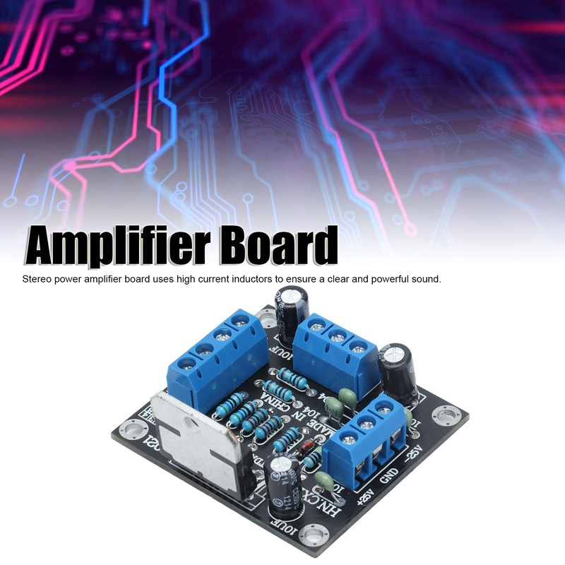 Stereo Power Amplifier Board High Accuracy Excellent Sound Quality Dual