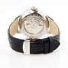 TIME100 Men's Automatic Watch Navigator-Series Tourbillon-Style Dual Time Zone Leather