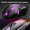 Generi Ratón Mouse Gamer Profesional, Ergonómico con Cable, Luz RGB