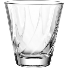 LEONARDO HOME Twist 023590 Water Glass, 1 Piece, Dishwasher-Safe Juice, High-Quality & Modern Drinking, Ergonomic, Suitable for Everyday Use & Curved Water, 215 ml