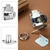 8 Sets Cam Locks 22MM Cylinder Zinc Alloy Cabinet Lock