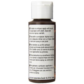 DecoArt Americana Acrylic Gel Stains Paint, 2-Ounce, Walnut