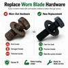 6 Sets 26-0671 & 3290-465 Blade Bolt and Belleville Washer