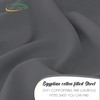 Deep Fitted Sheet King Size Cotton, Charcoal - 300 Thread