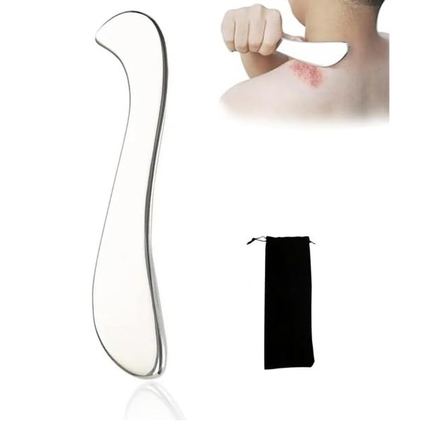 Yuiturt Gua Sha Stainless Steel - Fascia Scraper for Muscle