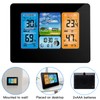 Binnan Colour Screen Weather Forecast Clock, Outdoor Thermometer Weatherproof Smart