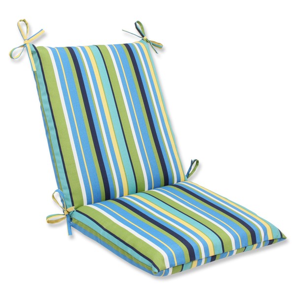 Pillow Perfect Stripe Indoor/Outdoor Solid Back 1 Piece Square Corner