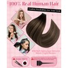 SLEEKALON Invisible Tape in Hair Extensions Real Human Hair 10