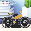 Bicycle Flip Clock Creative Automatic Flip Down Clock Desktop Stress