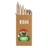 Azeeda 6 x 'Christmas Chubby Frog' Short 85mm Pencils/Coloured Pencil