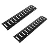 2PCS Powder Coated Black E Track Tie Down Rail Kit