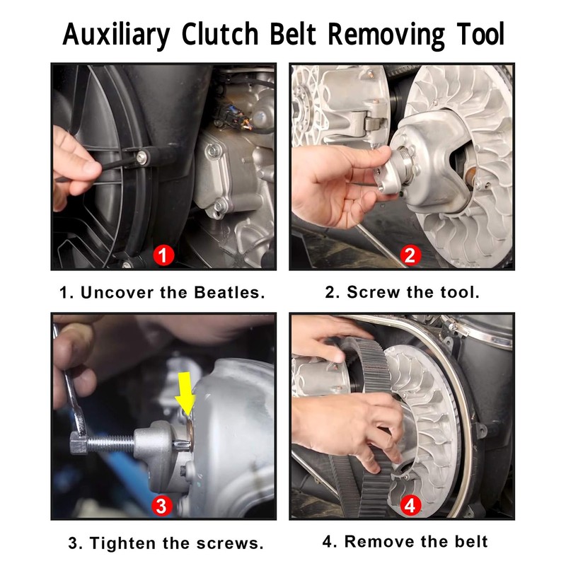 Auxiliary Clutch Belt Removing Tool Efficient Aluminium Professional 529000088 for