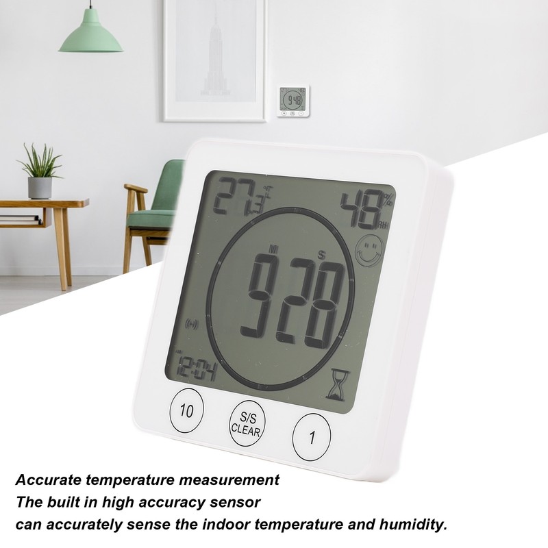 Temperature and Humidity Meter Indoor Thermometer Hygrometer Timer for Home