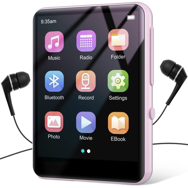 64GB MP3 Player with Bluetooth 5.3, HiFi Lossless Sound Music