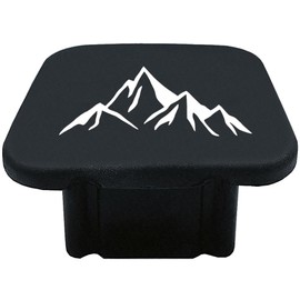 Trailer Hitch Tube Cover Plug Cap Compatible with Mountain Range Mountain Mountains Climbing Hiking Explore Adventure,Rubber Receiver Tube Hitch Plug,Trailer Hitch Cover