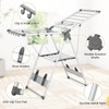 Giantex Clothes Drying Rack, 2-Layer Aluminum Foldable Laundry Drying Rack