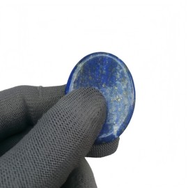 Sunshcat Natural Lapis Lazuli Crystal Oval Shape Thumb Worry Stone,Stress Relax Healing Reiki Crystal Pocket Palm Stones