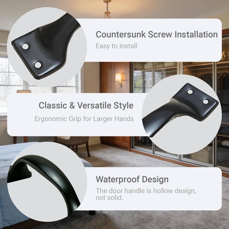 Cixuaiti 6PCS Cabinet Pull & Door Handle, Premium 5.6-Inch Kitchen