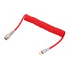 Mechanical Keyboard Cable Double Sleeve Custom Coiled with Detachable Metal