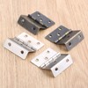 2 Pcs Vintage Hinges with 12 Screws Three Fold Retro
