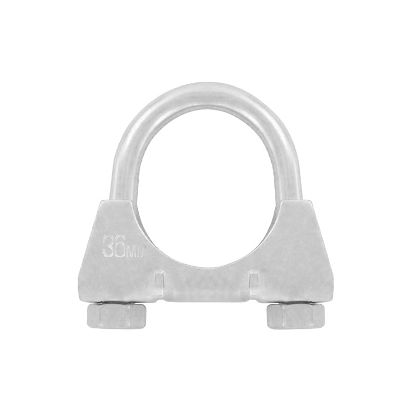 Set of 4 Stainless Steel Brackets M8 x 36 mm