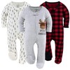 The Peanutshell Footed Baby Sleepers for Boys or Girls, Buffalo