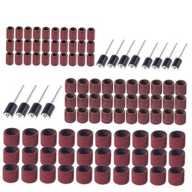 Healeved 102pcs Sanding Drum Bands Nail Drill Includes and Compatible Rotary Tools for Manicure and Pedicure